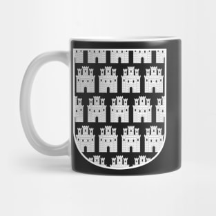 White castillate Mug